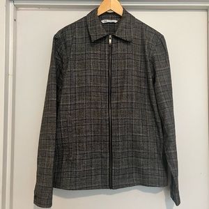 Zara lightweight Jacket - Men’s - Medium - Plaid - Blue, Black, Grey